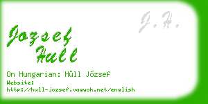 jozsef hull business card